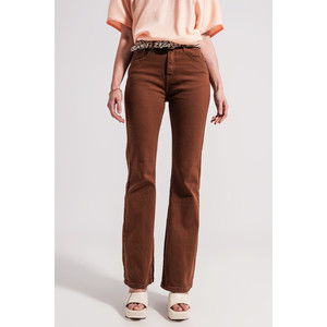 Jeans a Zampa d'Elefante Color Cioccolato - Product Image 4