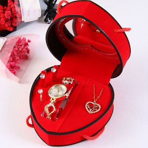 Ensemble cadeau promotionnel en gros, montre + boîte cadeau de bijoux pour les petites amies, la fête des mères et la Saint-Valentin - Product Image 2