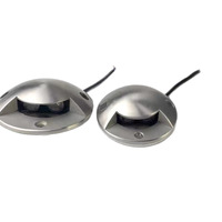 Éclairage de chemin en acier inoxydable 304, type « dos de tortue », 3W LED, IP65, étanche pour extérieur, à transmission latérale