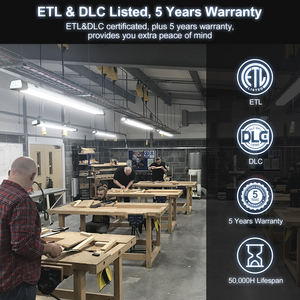 100W 120W 1.1m Shop <b>Lights</b> Aluminum Stock in US Linkable <b>Pull</b> Chain Office Ceiling Fixture LED Linear Lamp Batten <b>Light</b> - Product Image 6