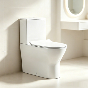 <span class=keywords><strong>Scarico</strong></span> a Parete in Ceramica a Due Pezzi, Facile da Pulire, Superficie Smaltata, <span class=keywords><strong>Scarico</strong></span> per WC di Alta Qualità - Product Image 6