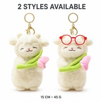 Gantungan Kunci Boneka Domba Bunga Lucu Kawaii, Aksesoris Tas, Lembut, Bisa Dipeluk, Grosir, Custom OEM ODM