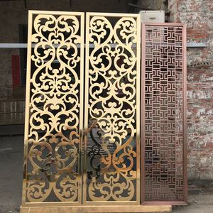 מודרני עיצוב זהב מצופה דקורטיבי מתכת מסך פנלים - Product Image 3