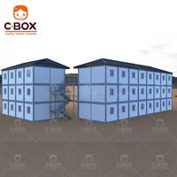 Cbox Vente en gros de bâtiments de bureaux préfabriqués mobiles à 3 étages, chantier de construction, dortoir pour ouvriers, maison modulaire détachable en conteneur