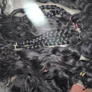 Capelli Indiani Grezzi 100% Umani, Materiale Non Trattato, Estensioni di Capelli Umani, Produttore di Capelli Umani - Product Image 6