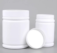 Wadah bubuk HDPE 300ml -1000ml, grosir kaleng bubuk plastik kosong, digunakan untuk botol isi ulang obat, cat akhir Matte