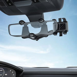 Soporte para Teléfono con Espejo Retrovisor de 360° para Automóvil, Soporte para Teléfono y GPS, Giratorio, Ajustable y Telescópico - Product Image 5