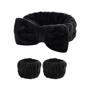 Juego de pulsera con <span class=keywords><strong>diadema</strong></span> para lavado de cara, <span class=keywords><strong>diadema</strong></span> de Spa maquillaje cuidado de la piel diademas muñequeras para lavarse la cara - Product Image 4