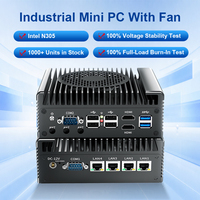 Mini PC Industrial Intel I3-N305 con Ventilador, DDR5, 2*HDMI2.0, Máx. 4K 60hz, Sistema Windows 10/11/Linux