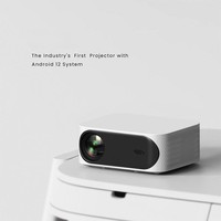 Proyector Inteligente Pico LED LCD HD 1080P de Alta Calidad, Alto Brillo, Enfoque Automático, WiFi, para Proyección de Corta Distancia, Android 12 Integrado
