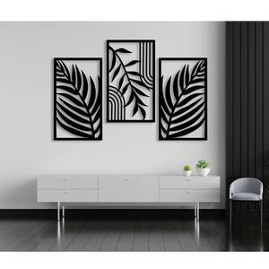 Décoration murale moderne/industrielle en acier/fer, style Vietnam, CNC, motifs floraux, art mural en métal - Product Image 1