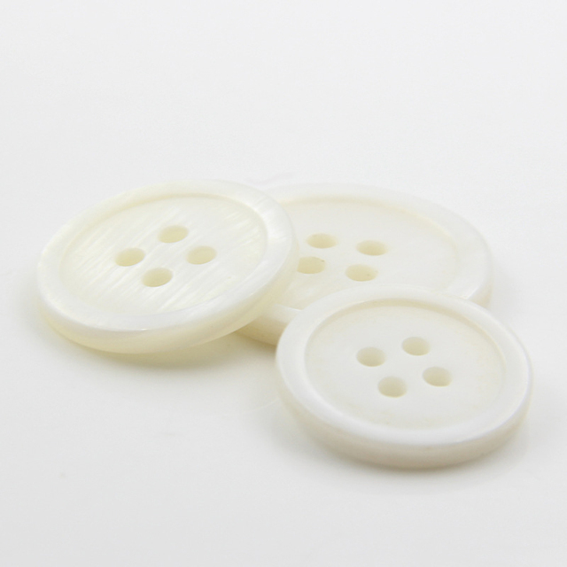 4 Holes White MOP Shell Buttons ,mother of Pearl Sea Shells Shirt Buttons