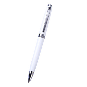 Hot Selling Classic Twist Metal Ballpoint <b>Pen</b> Gold <b>Silver</b> Trim Custom Laser Engraved Logo Business Office Medium Oil Ink - Product Image 4