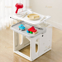 Chaise haute multifonctionnelle convertible pour bébé, chaise de repas pour enfants, table d'étude, table de construction, fabricant OEM ODM