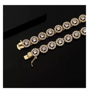 Collier de luxe Hip Hop en moissanite, taille émeraude, haute clarté, bijoux tendance, style unisexe - Product Image 6