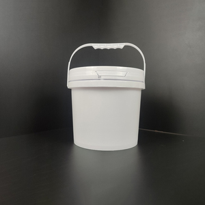 Seau en plastique rond avec couvercle personnalisé, vente directe, blanc, capacité <span class=keywords><strong>5L</strong></span>, couvercles pour seau en plastique - Product Image 4