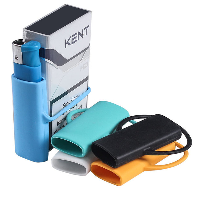 Custom Modern Portable Silicone Cover Case for Cigarette Lighter Business Gift Idea