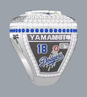Nouvelle Arrivée en Gros 2025 Bague de Championnat des Dodgers de Los Angeles pour Hommes, Bague de Collection pour Fans de Baseball