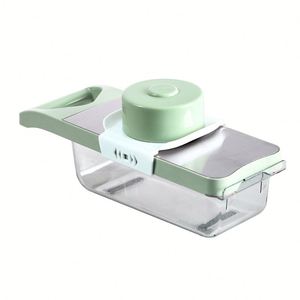 Kitchen Tools Vegetable Cutter <b>Potato</b> Cutter 6 Blade Onion Dicer Slicer Chopper Manual Stainless Steel <b>Container</b> High Quality - Product Image 6
