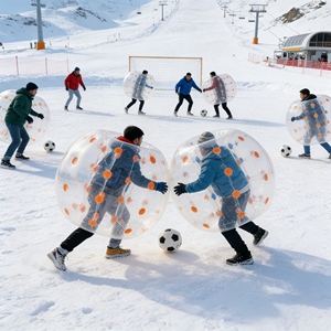 Bumper Ball gonflable commercial haut <span class=keywords><strong>de</strong></span> gamme, rembourrage doux, pour <span class=keywords><strong>station</strong></span> <span class=keywords><strong>de</strong></span> <span class=keywords><strong>ski</strong></span>, fête d'hiver, jouet récréatif - Product Image 2