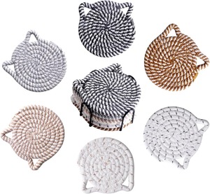 ที่รองแก้วไม้ตกแต่งบ้านลายแมว ของขวัญสำหรับคนรัก สไตล์จีนดั้งเดิม ปลอดสารพิษ ตลกและแปลกใหม่ อุปกรณ์สำนักงาน - Product Image 1