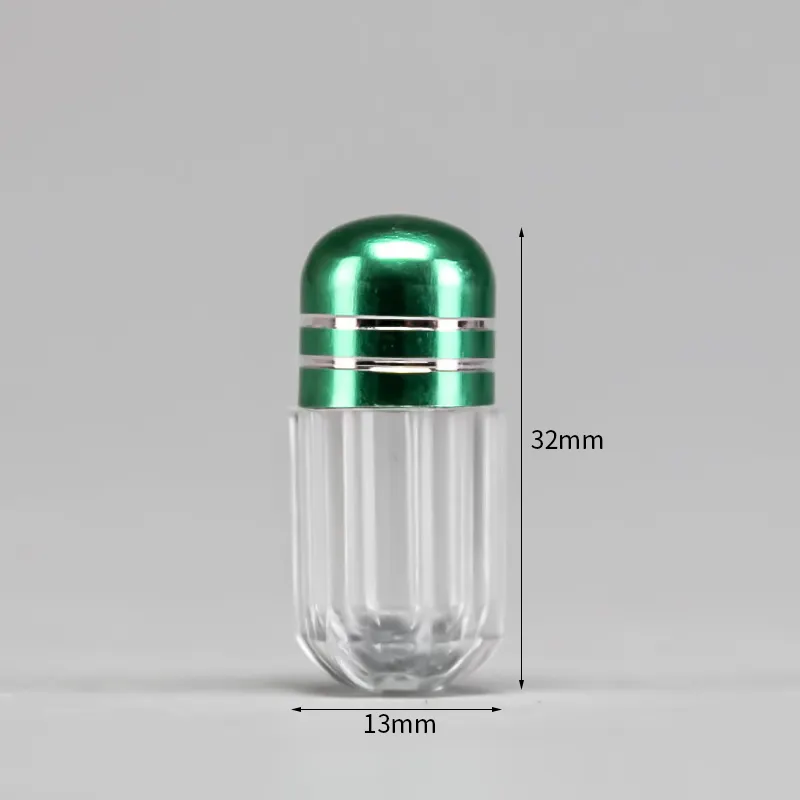 Botol kemasan kapsul tunggal kosong plastik Mini pil peningkat seksual waktu lama