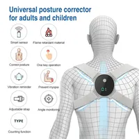 Attelle de Soutien Dorsal Professionnelle Unisexe en Spandex et Nylon Respirant avec Capteur Intelligent et Réglable, Anti-Bosses, pour l'École Primaire
