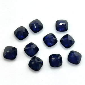 เบาะตัด34 # สีน้ำเงินเข้มอัญมณีคอรันดัมอัญมณีสร้างหินแซฟไฟร์อัญมณีหลวมสำหรับทำเครื่องประดับ - Product Image 6