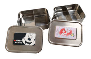Lonchera de Acero Inoxidable de <span class=keywords><strong>Disney</strong></span> con Diseño de <span class=keywords><strong>Ariel</strong></span> y Mickey, Cubierta para Vajilla Infantil, Contenedor de Alimentos para Estudiantes y Niños - Product Image 4