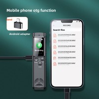 Enregistreur vocal professionnel HD avec réduction de bruit, clarté à une touche, enregistrement ultra-longue durée, fonctionnement activé par la voix, musique professionnelle, USB