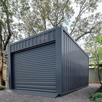 Conteneur pliable personnalisable, abri de voiture portable avec volet roulant pour le stockage de véhicules résidentiels, atelier