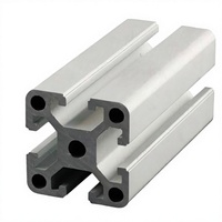 Profil Aluminium 6063 T351 T851 Seri 6000 Ekstrusi Kotak Berongga 40x40mm Potong Sesuai Panjang untuk Pintu & Jendela