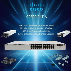Cisco C9300-24T-A Nouvelle Série Originale 24 Ports 4 Gigabit SFP Uplinks Commutateurs Cisco Cisco Catalyst C9300-24T-A - Product Image 1