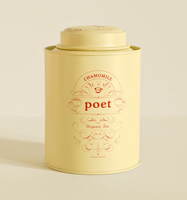 Nouveau Design personnalisé écologique de luxe rond grande boîte à thé vide hermétique thé sucre café ensemble petite boîte en métal