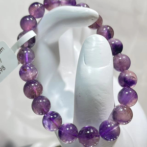 Offre Spéciale véritable violet Super Seven 8mm perles brin avec améthyste lépidolite mélange énergie Bracelet - Product Image 2