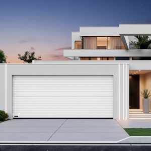 Porte de <span class=keywords><strong>garage</strong></span> <span class=keywords><strong>à</strong></span> enroulement en aluminium haute résistance, finition moderne, pour villa extérieure, résistante <span class=keywords><strong>à</strong></span> la corrosion, manuelle/électrique, vente chaude Afrique 77mm - Product Image 4