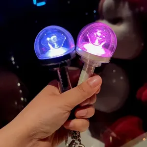 Kpop SVT 17 Mini Light Stick Plástico Láser Llaveros Shiny Carat Bang Lights Llaveros