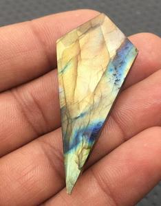 Perles de pierre de Labradorite naturelle de haute qualité pierres précieuses en vrac en forme de Flash bleu fantaisie pour la fabrication de bijoux en gros - Product Image 2