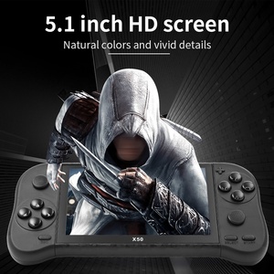 Consoles de jeux vidéo portables X50 à écran <span class=keywords><strong>HD</strong></span> de 5.1 pouces intégrées à plus de 6000 jeux Console de jeu portable de 8 Go - Product Image 2