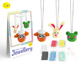 Kit de fabrication de colliers en pâte polymère, ensemble de bijoux <span class=keywords><strong>animaux</strong></span> DIY pour débutants - Product Image 1