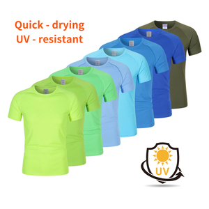 Wholesale Gym Training T Shirts Blank Custom Logo 100% Polyester Mens Sport Shirts - Product Image 2