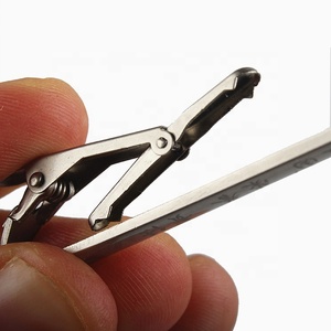 卸売カスタムシルクスクリーン印刷ロゴ亜鉛合金タイクリップネクタイ用 - Product Image 1