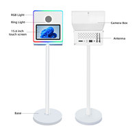 Photomaton instantané compatible DSLR/SLR 2025 Beauty Column avec écran tactile 15,6 pouces pour selfies
