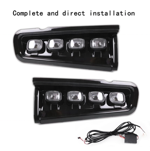 Luces de parachoques delantero con señal de giro, Luz antiniebla amarilla DRL LED de circulación diurna para Ford Bronco 2021 <span class=keywords><strong>2022</strong></span> - Product Image 5