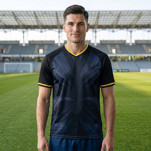<span class=keywords><strong>Maillot</strong></span> de football style équipe nationale 26-27 Rouge <span class=keywords><strong>Blanc</strong></span> Noir Respirant Uniforme d'entraînement vierge Séchage rapide - Product Image 3