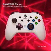 Manette de jeu sans fil GameSir T4 Pro pour PC/iPhone/Android/Switch, double vibration, Bluetooth, manette de jeu pour téléphone portable