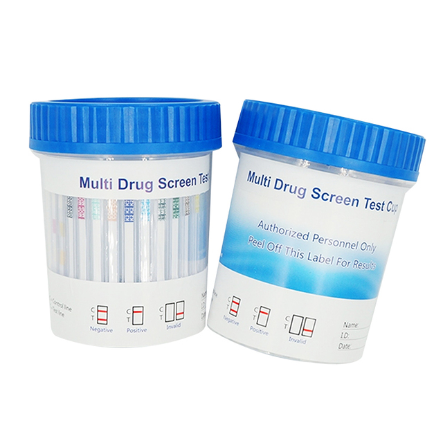 Multi Panel Drug Screen Discover Drugsure Quick Manual Urine Cup Test Kit with High Sensitivity Self-Testing 2-5mins Result Time
