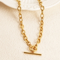Bijoux fins en acier inoxydable étanche PVD 18k or coeur fermoir à ressort OT fermoir connecteur bricolage trombone O chaîne fabrication de collier