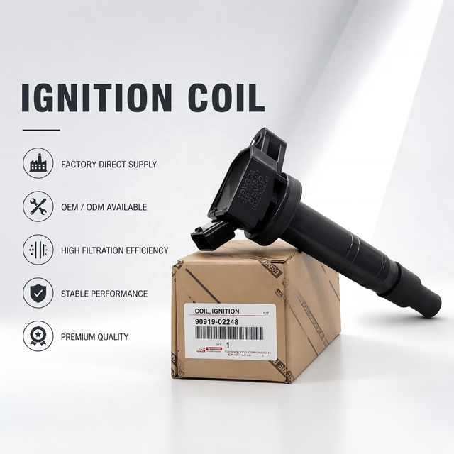 New Automotive Ignition Coils High Voltage 90919-02248 OEM High Quality Universal Fitment Spark Plug Ignition Coil