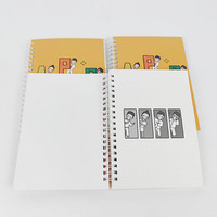 Fabricante al por mayor Cuaderno espiral lindo Estudiante Papelería Cuaderno bobina de dibujos animados
